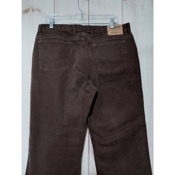 Eddie Bauer Jeans Ladies 16 Brown Bootcut Western - Picture 4 of 7